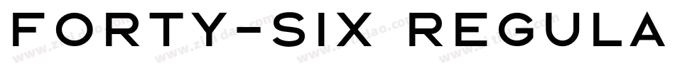 Forty-six Regular字体转换